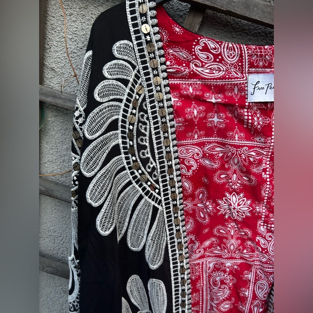 Free People Lisbon Boho Gypsy Kimono Duster - Picture 7 of 11